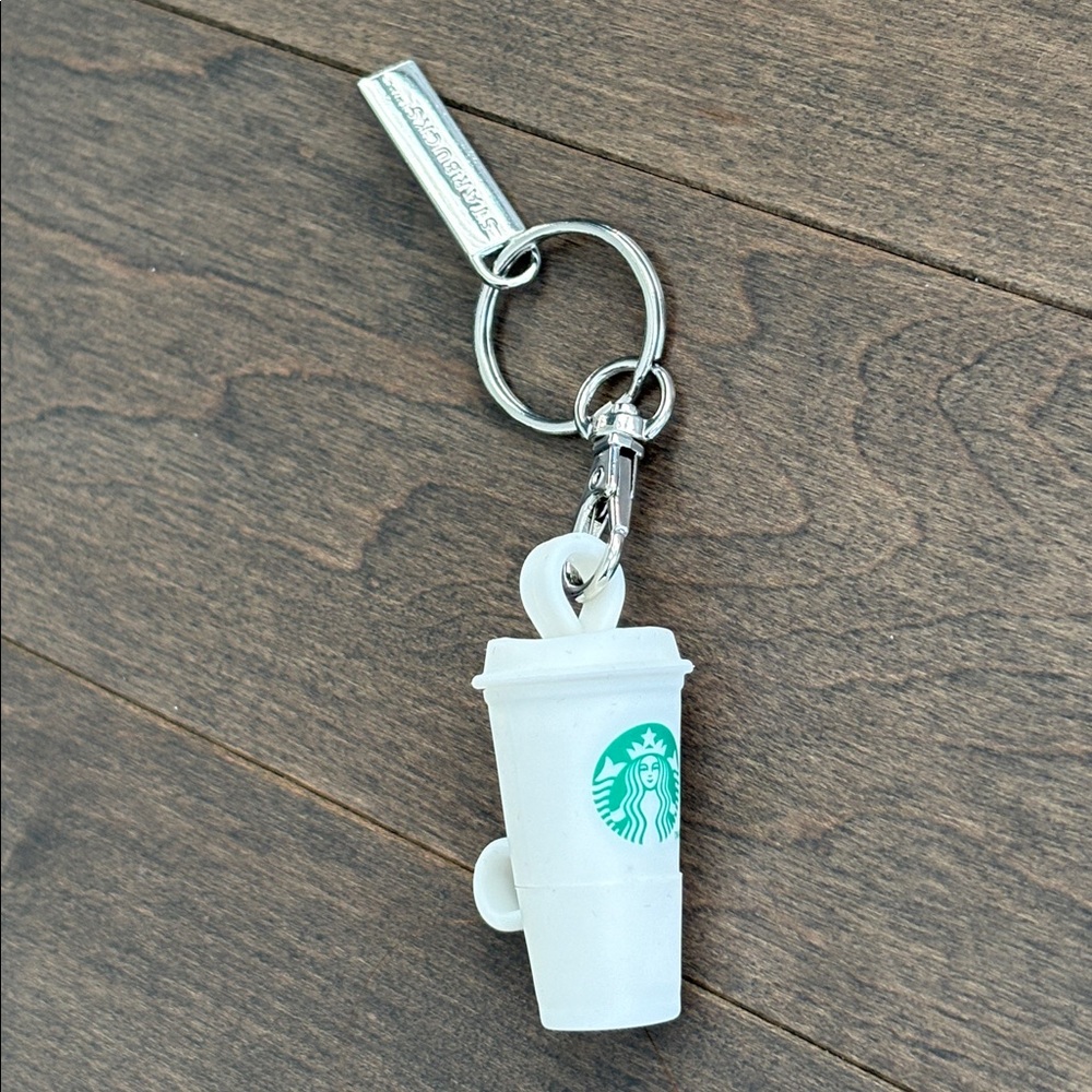 STARBUCKS Drink Stopper, Red Classic Reusable Hot Cup Drink Keychain, No Spill